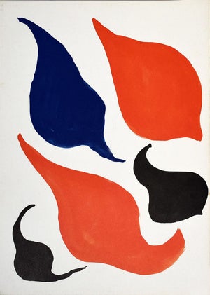 Calder Crags and Critters 3 Cb Original Lithograph 1975