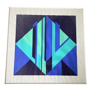 After Vasarely, Composition, 1970s, Lithograph For Sale