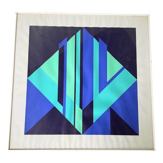 After Vasarely, Composition, 1970s, Lithograph For Sale