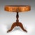 Vintage Rotary Centre Table, English, Walnut, Leather, Games, Regency Revival For Sale - Image 4 of 12