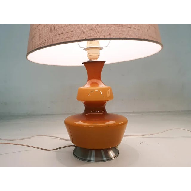 About this item Thes lights are often attributed to Holmegaard, but the glass was made by Glass factory "de Rupel", and...