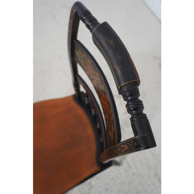 Set of 6 Hitchcock Painted Dining Chairs For Sale - Image 16 of 18