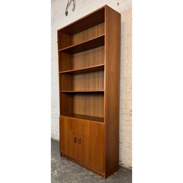 Mid-Century Modern Mid-Century Danish Teak Veneer Bookcase For Sale - Image 3 of 15