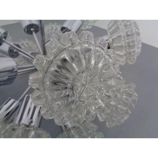 Large Space Age Sputnik Hanging Lamp with 18 Glasses by Richard Essig, Gerrmany, 1960s For Sale - Image 15 of 18