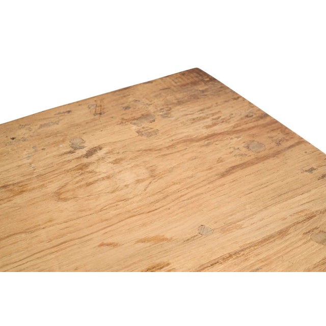 Late 20th Century Vintage Elm Shop Table For Sale - Image 5 of 7