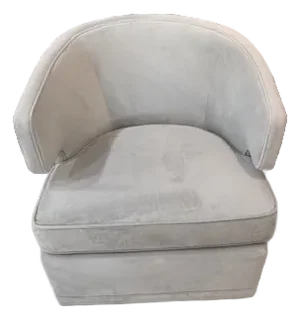 Seafoam Green/Blue Swivel Barrel Chair From Havertys Furniture