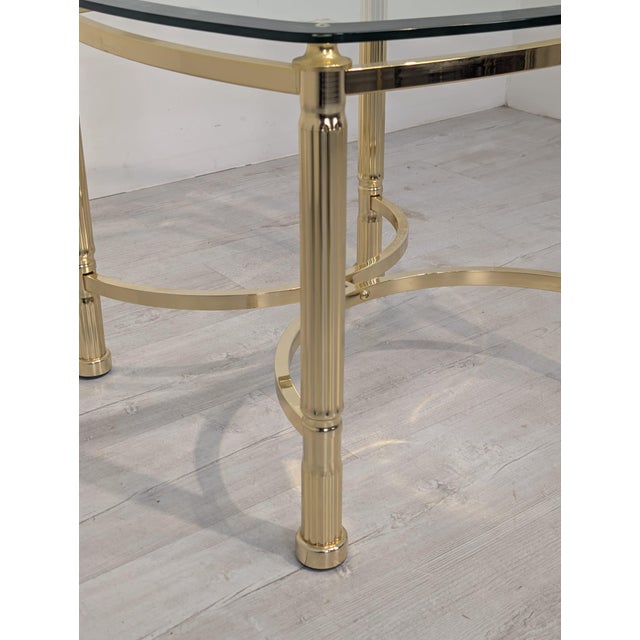 Hollywood Regency Gilt Coffee Table Frame with Glass Top, 1970 For Sale - Image 6 of 14