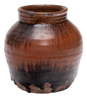 Chinese Drip Glaze Kitchen Jar, C. 1900