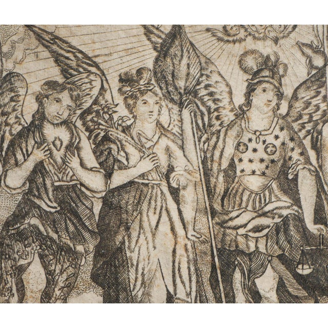Black and White Etching of Angels, 1846 For Sale - Image 10 of 11