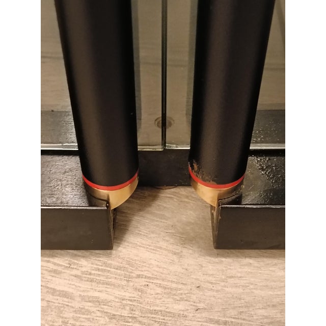 Metal Vintage Black Laquered Wood Display Cabinet by Carlo Scarpa for Bernini, 1970s For Sale - Image 7 of 10