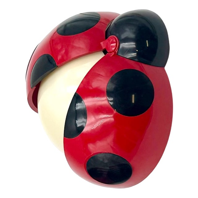 Lucinelle Ladybug Wall Lamp by Jean-Pierre Vitrac for Co&Co, France, 1970s For Sale