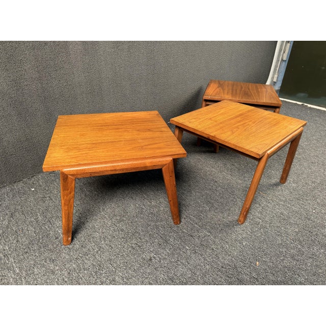 Mid 20th Century Mid 20th Century Set of Three Vintage Teak End Tables For Sale - Image 5 of 12