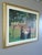 Mid-Century Modern Mid-Century Modern 'Garden Gathering' Vintage Swedish Expressive Landscape Oil Painting, Framed For Sale - Image 3 of 10