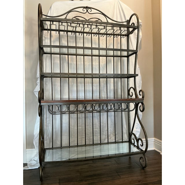 Old World Metal Bakers/Wine Rack For Sale - Image 12 of 17