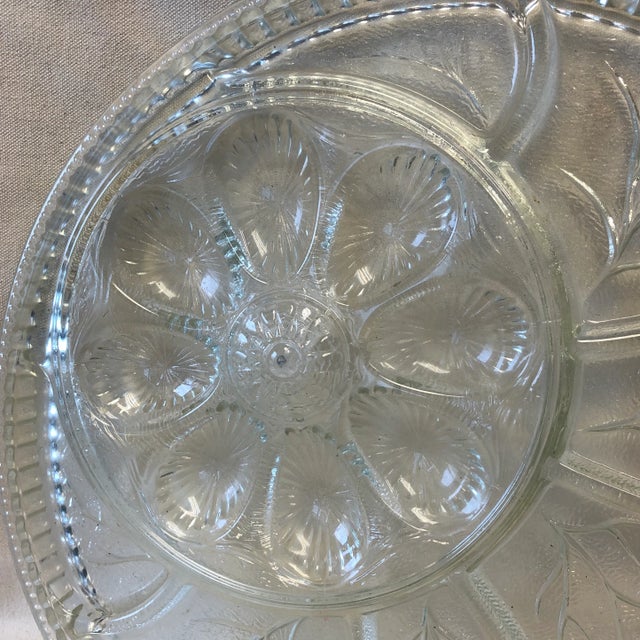 Glass 1970s Crystal Appetizer Plate For Sale - Image 7 of 10