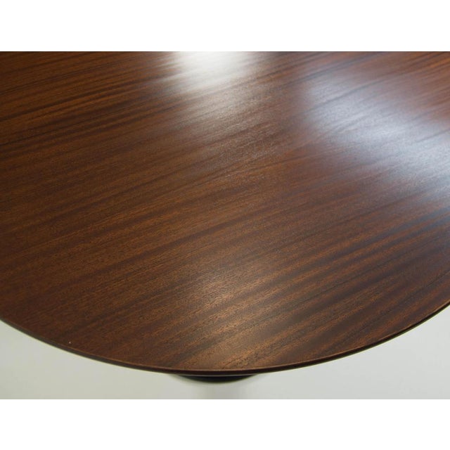 Brown Mid-Century Pedestal Dining Table attributed to Dřevotvar Jablonné, 1960s For Sale - Image 8 of 11