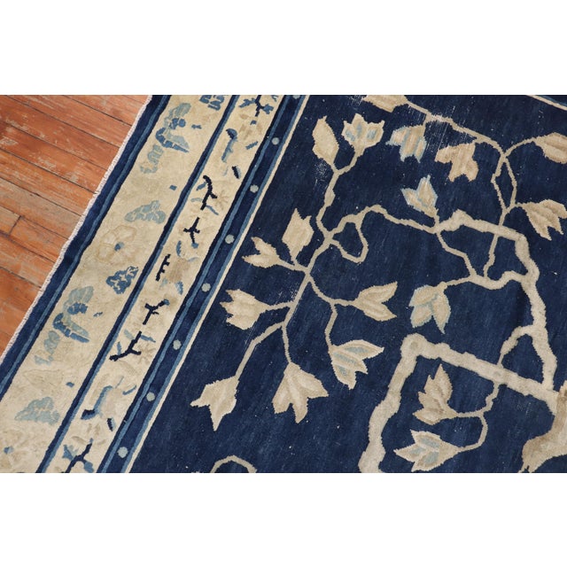 19th Century Zabihi Collection Monkey Pictorial Chinese Rug - 7' x 8'4" For Sale - Image 10 of 12