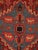 Antique Persian Serapi Carpet Handmade Wool Oriental Rug, Red, Ivory, Light Blue For Sale In New York - Image 6 of 18