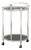 Modern Chrome Plated Two-Tier Bar Cart For Sale
