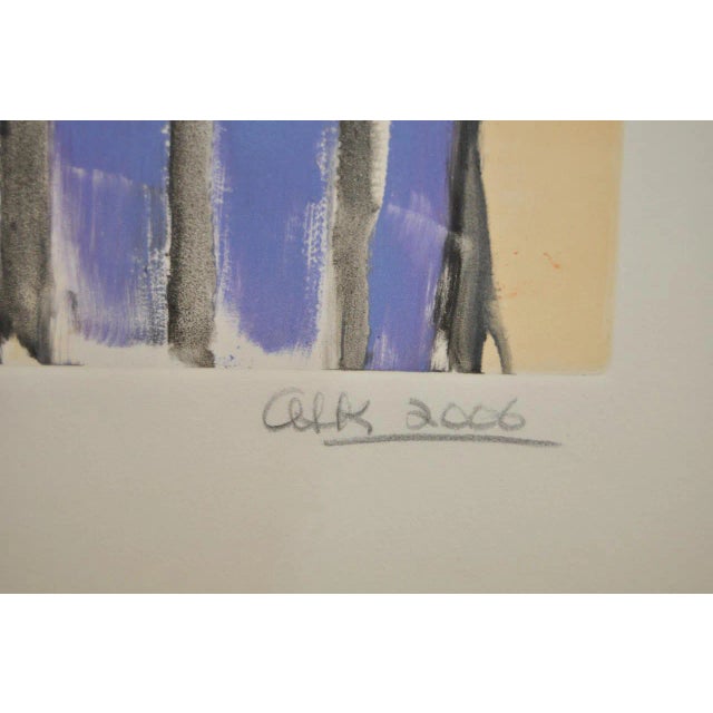 Early 21st Century Arthur Krakower Monotype "Interior W/ Flowers" C.2004 For Sale - Image 5 of 6