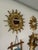Vintage 16.5" French Style Gilded Resin Sunburst Wall Mirror For Sale - Image 16 of 16