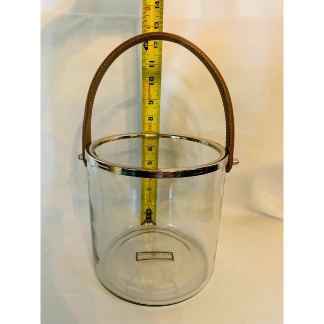 Zodax Barclay Butera Equestrian Ice Bucket with Leather Handle For Sale - Image 9 of 13