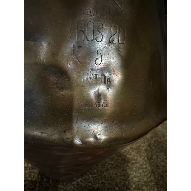 Vintage Copper Dairy Vessel Collection, 5-Piece Decorative Farmhouse Set For Sale - Image 11 of 12