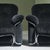 Lounge Chairs in Chromed Steel and Black Corduroy Fabric, Italy, Set of 2 For Sale - Image 9 of 13