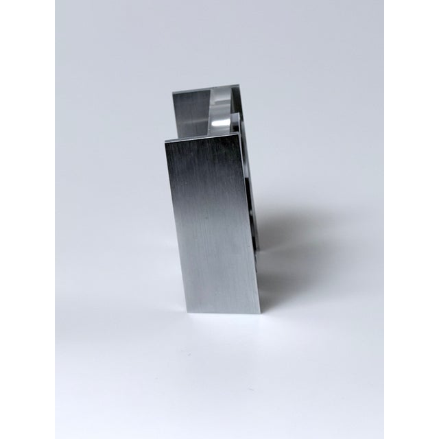 Blue Table Clock in Acrylic Glass and Stainless Steel from Kienzle International, Germany, 1970s For Sale - Image 8 of 16