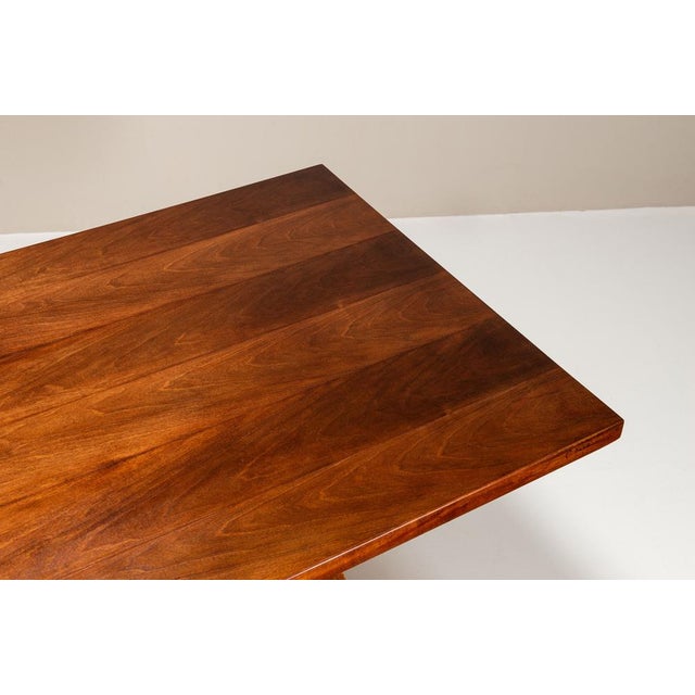 Torbecchia Walnut Dining Table and Bench by Giovanni Michelucci for Poltronova, Italy, 1965, Set of 2 For Sale - Image 13 of 16