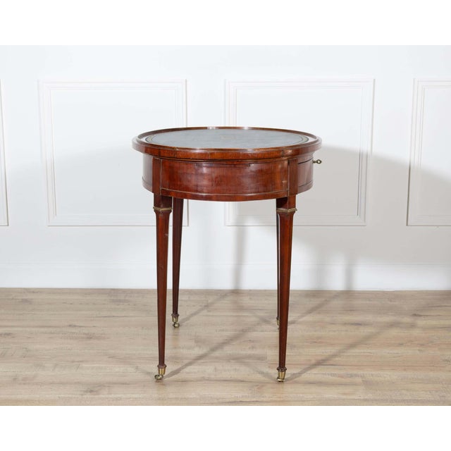 19th Century Louis XVI–Style Multifunction Oval Mahogany Table with Triple Tops For Sale - Image 12 of 13