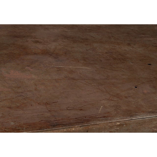 Large Industrial Dining Table in Handcrafted Steel For Sale - Image 13 of 18