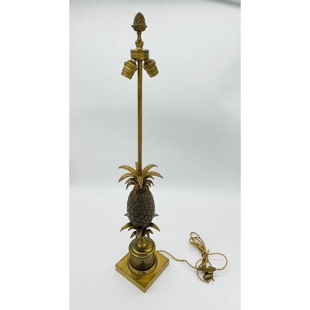 Bronze Pineapple Table Lamp, 1960 For Sale - Image 6 of 11