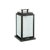 Outdoor Eden Lantern in Black Wax Brass with Satin Glass by Il Bronzetto For Sale