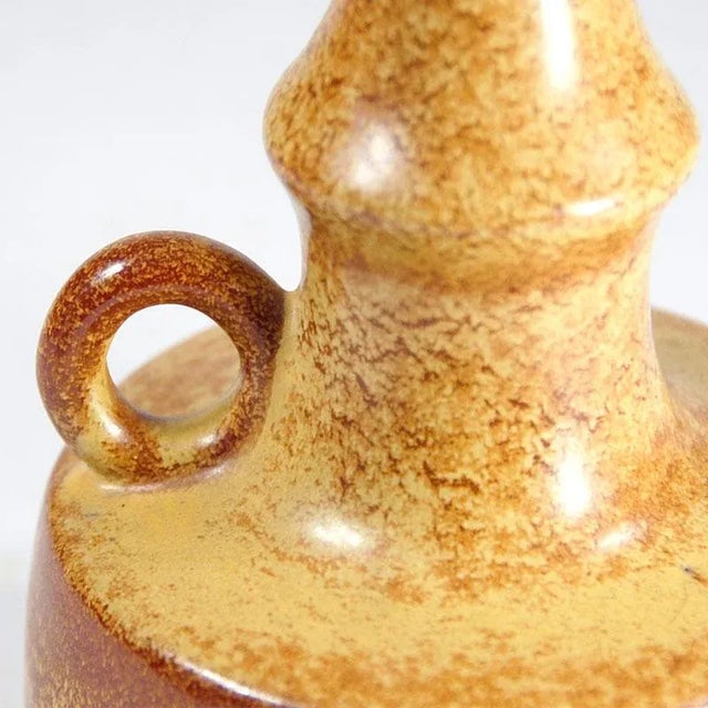 Italian Vase in Glazed Ceramic from Bertoncello, 1960s, in Very Good conditions. Designed 1960 to 1969 This piece has an...