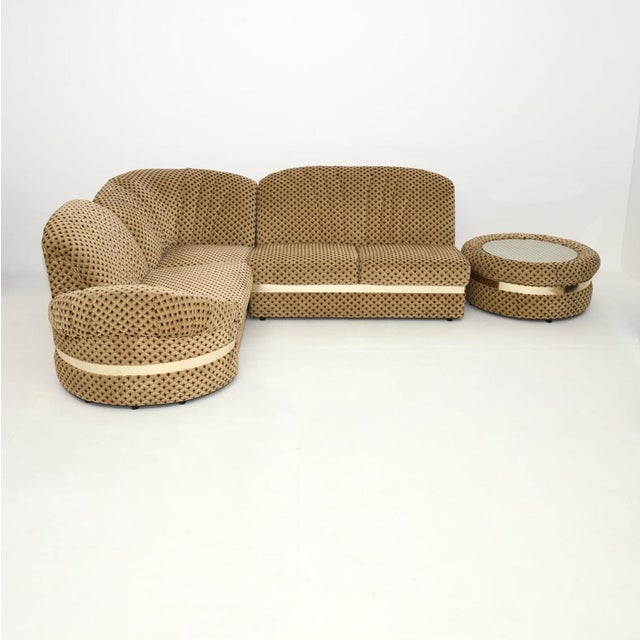 Vintage Sectional Corner Sofa and Table, 1970s, Set of 5 For Sale - Image 12 of 12