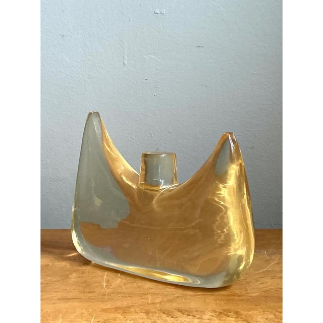 Transparent Vintage Lucite Abstract Sculpture For Sale - Image 8 of 12