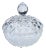 Vintage Crystal-Cut Lidded Bowl For Sale