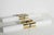 Vintage Italian Murano Glass and Brass Wall Sconce, 1960s For Sale - Image 6 of 11