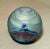 Blue Vintage Blown Spun Pulled Feather Studio Aurene Iridescent Art Glass Paperweight For Sale - Image 8 of 9
