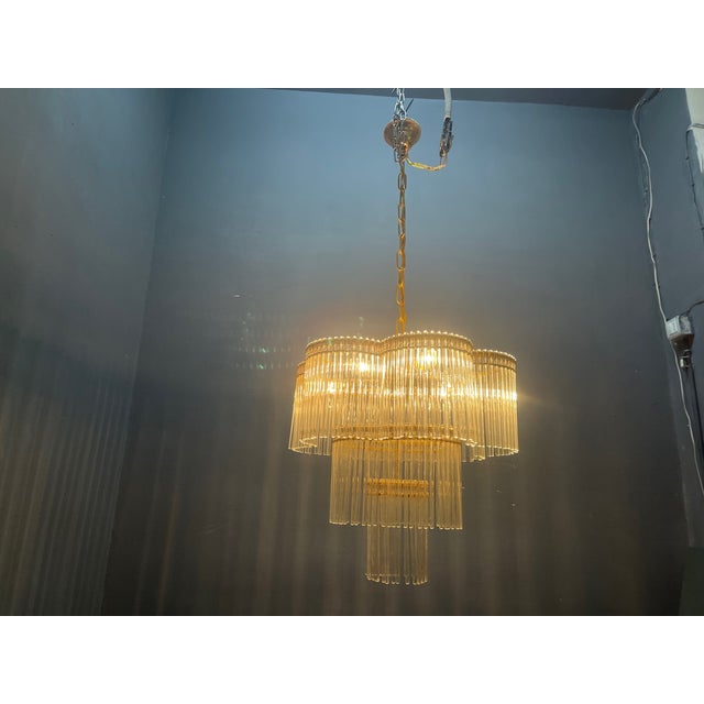 Vintage Rod Chandelier in Murano Glass, 1960s For Sale - Image 9 of 18