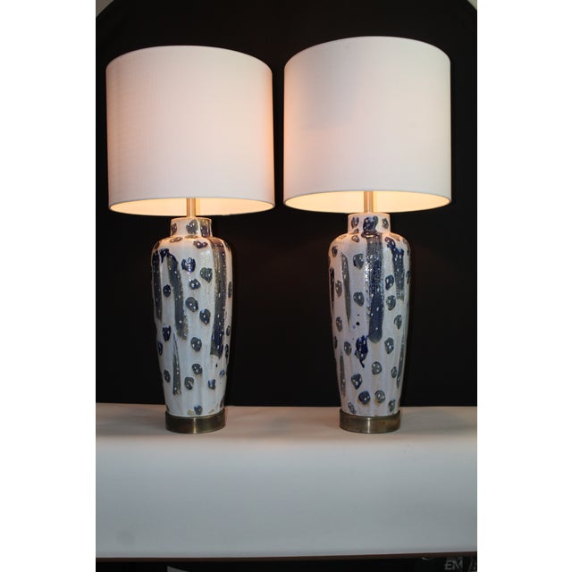 Mid-Century Modern Mid 20th Century Pair of West Germany Style Abstract Ceramic. For Sale - Image 3 of 14