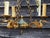 1970s Mid-Century French Empire Style Bronze 3-Branch Swan Chandelier by Lucien Gau, 1970s For Sale - Image 5 of 18