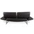 Vegan Leather Cirrus 3-Seater Sofa in Black Upholstery from Cor For Sale - Image 12 of 14