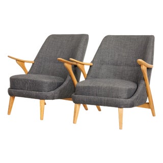 Set of Mid-Century Modern Chairs by Svante Skogh for Seffle Mobelfabrik, 1960 For Sale