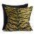 The House of Scalamandré Tigre/Indus Pillow, Greens & Black For Sale