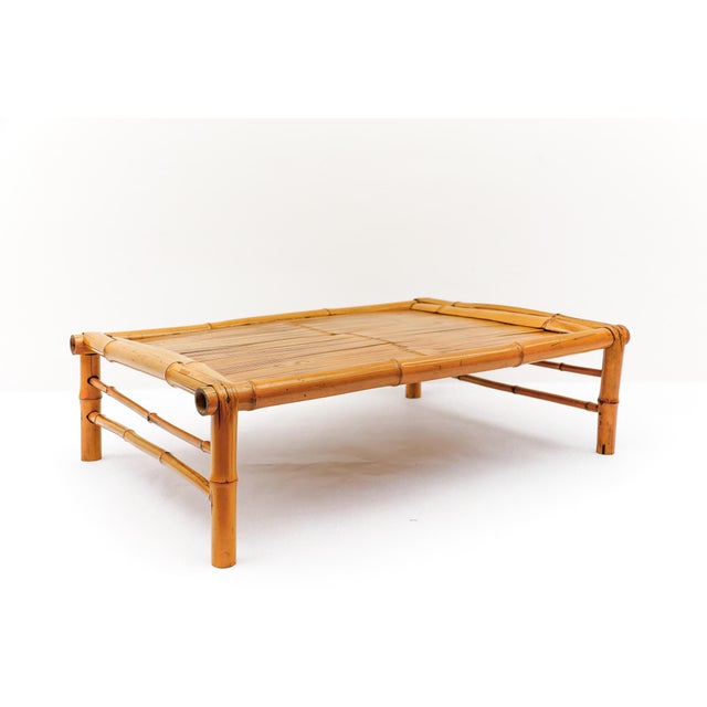 Mid-Century Modern Mid-Century Minimalist Japanese Bamboo Tea Table, Japan, 1950s For Sale - Image 3 of 16