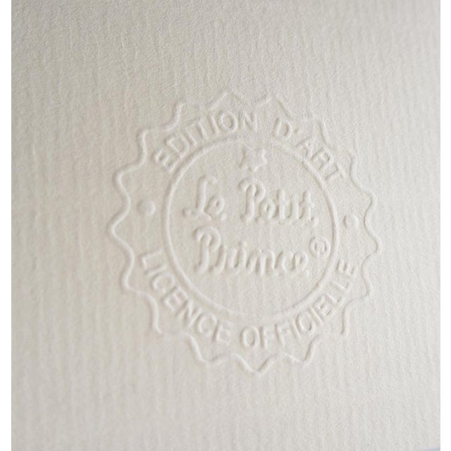 Antoine de Saint-Exupery, The Little Prince and the Fox Protect the Earth, Lithograph For Sale - Image 6 of 7