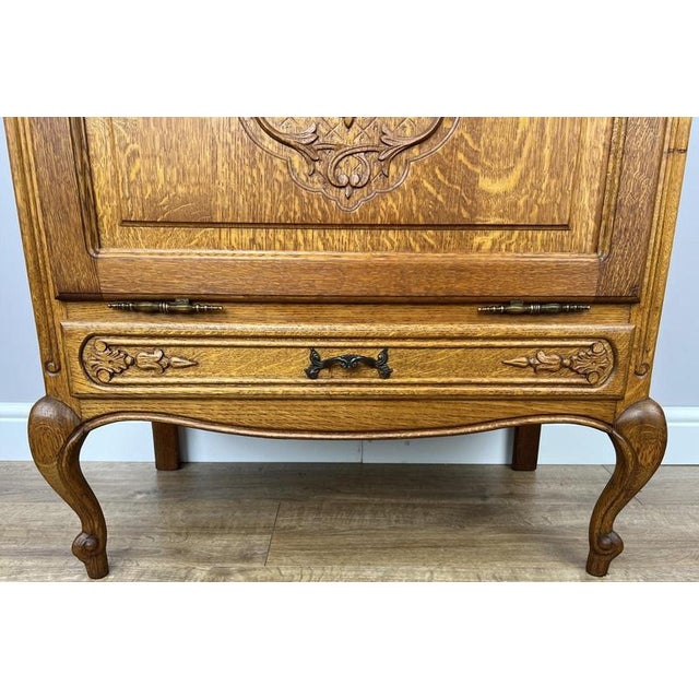 Wood Vintage Louis XIV French Oak Sideboard For Sale - Image 7 of 13