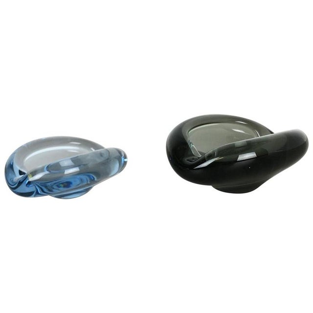 Glass Shell Ashtray by Per Lutken for Holmegaard, Denmark, 1960s, Set of 2 For Sale - Image 18 of 18
